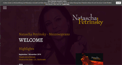 Desktop Screenshot of nataschapetrinsky.com